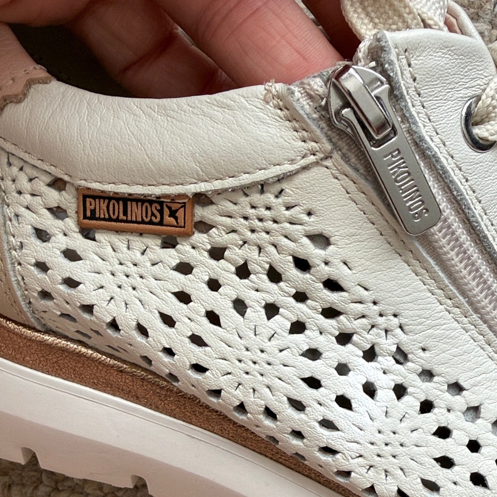 PIKOLINOS Cream and Pink Women's Sneakers - Picture 12 of 16